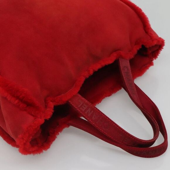 Pre Loved chanel Unisex Red Tote Bags - Picture 6 of 8